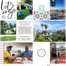 Let's Go! digital Project Life scrapbook page layout using On Our Way - a travel collection by Sahlin Studio