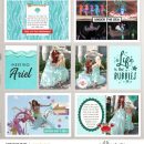 Life is the Bubbles Meeting Disney Princess Ariel Little Mermaid digital Project Life scrapbook layout using Project Mouse (Princess) Ariel | Kit & Journal Cards by Britt-ish Designs and Sahlin Studio