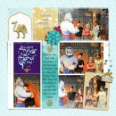 Meeting Disney Princess Jasmine, Aladdin + Genie digital Project Life scrapbook layout using Project Mouse (Princess) Jasmine | Kit & Journal Cards by Britt-ish Designs and Sahlin Studio