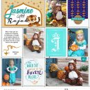 Costumes Disney Princess Jasmine + Rajah Halloween digital Project Life scrapbook layout using Project Mouse (Princess) Jasmine | Kit & Journal Cards by Britt-ish Designs and Sahlin Studio