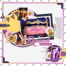 The Royal Theater Tangled Disney Princess Rapunzel - Go Live Your Dreams digital scrapbook page layout using Project Mouse (Princess) Rapunzel | Kit & Journal Cards by Britt-ish Designs and Sahlin Studio