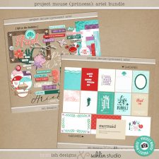 Project Mouse (Princess) Ariel | Bundle by Britt-ish Designs and Sahlin Studio - Perfect for documenting Disney Ariel or other magical moments in your Project Life / Project Mouse album!!