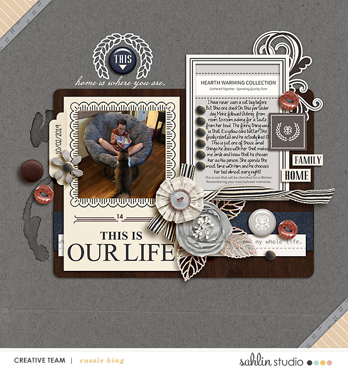 digital scrapbooking layout created by cassie king featuring Sahlin Studio Templates and Quickpages