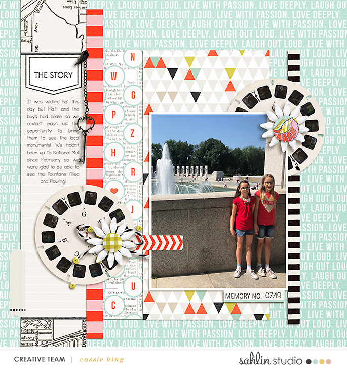 digital scrapbooking layout created by cassie king featuring Sahlin Studio Templates and Quickpages