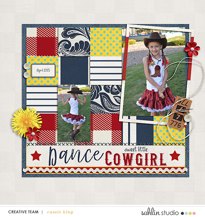 digital scrapbooking layout created by cassie king featuring Sahlin Studio Templates and Quickpages
