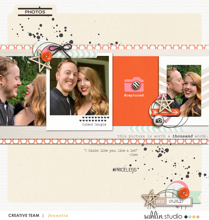 digital scrapbooking layout created by fonnetta featuring Sahlin Studio Templates and Quickpages