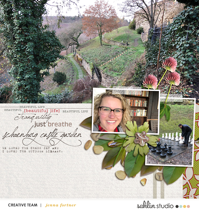 digital scrapbooking created by jenna featuring December 2019 FREE Template by Sahlin Studio