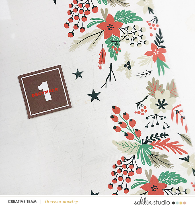 December Daily Foundation pages using Holly Days by Sahlin Studio