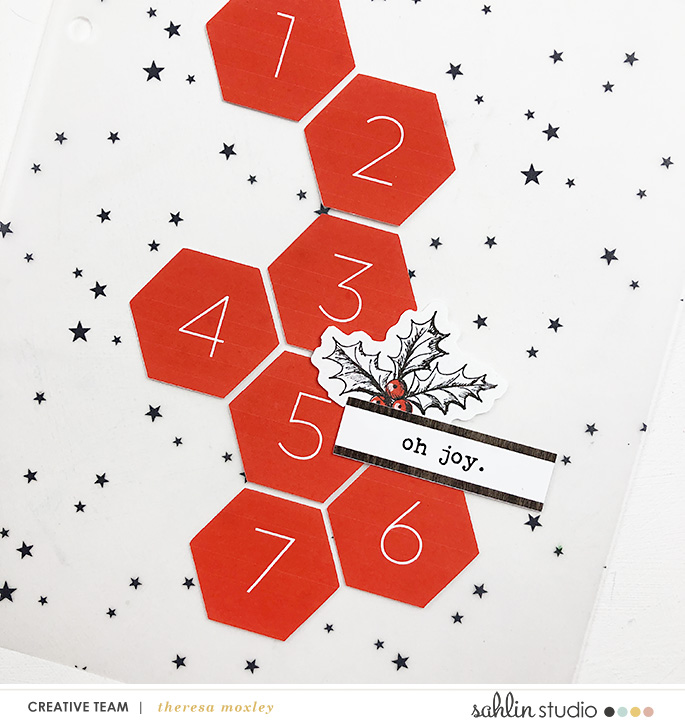 December Daily Foundation pages using Holly Days by Sahlin Studio