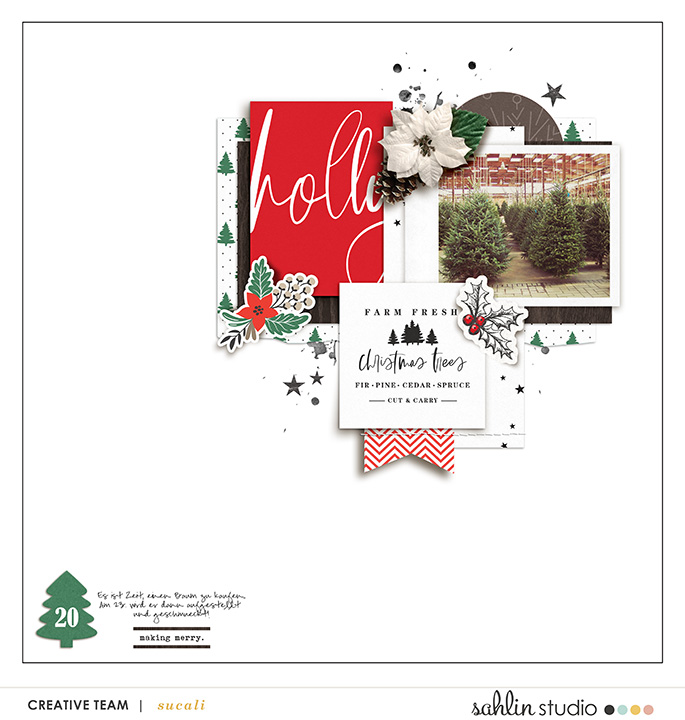 Sahlin Studio  Digital Scrapbooking Designs4x6 Monthly Cards No