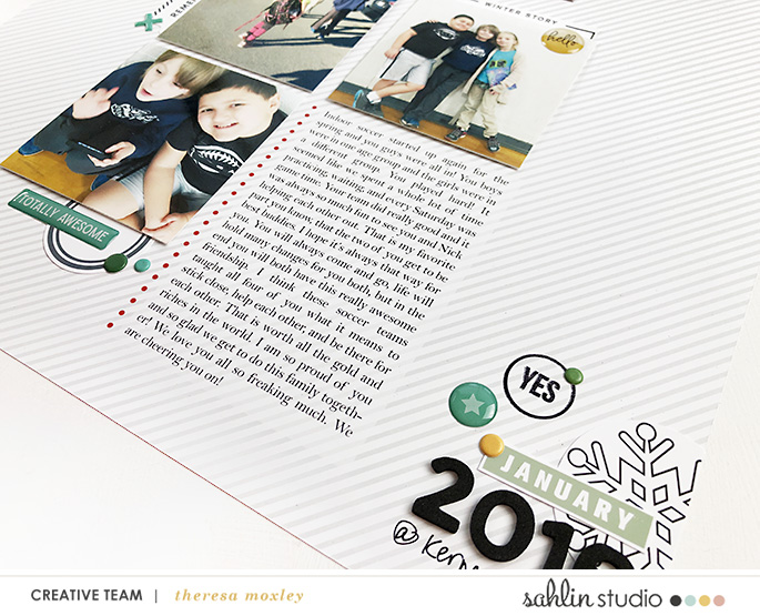 hybrid digital scrapbooking layout created by larkindesign featuring Templates and Quickpages by Sahlin Studio