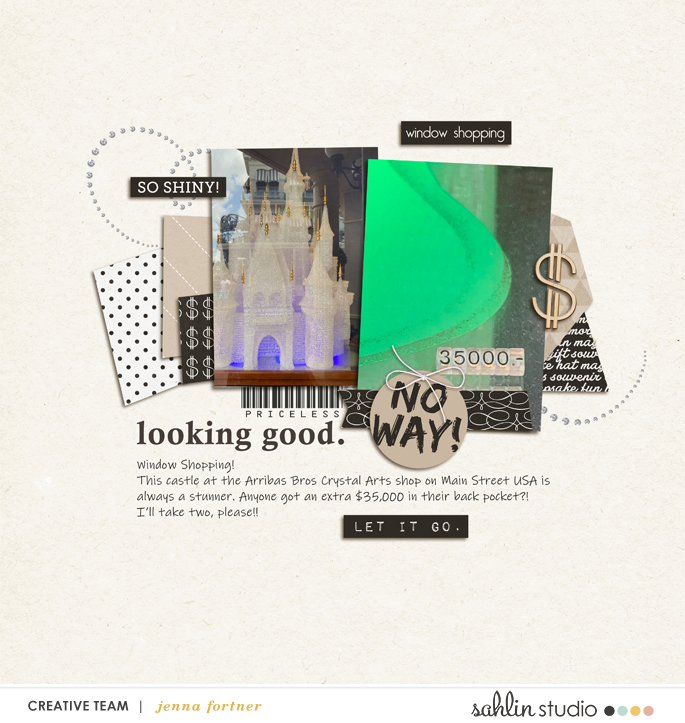 digital scrapbooking layout created by jenna featuring January 2020 Free Template by Sahlin Studio