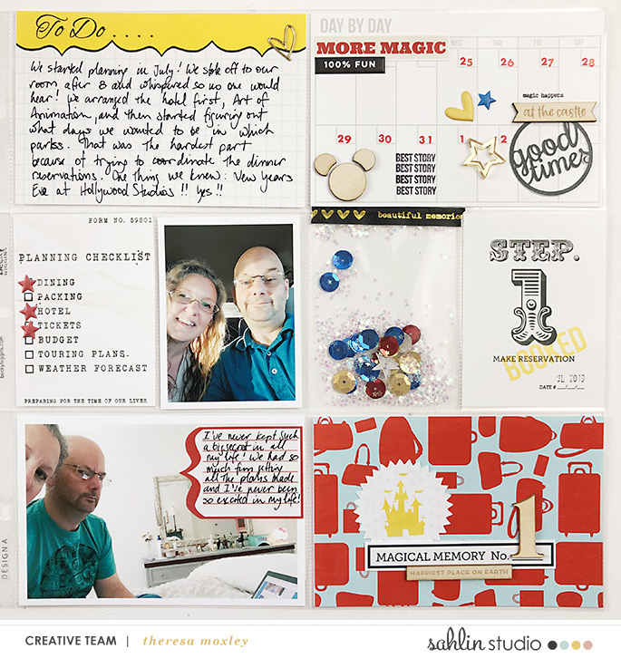Sahlin Studio CT Theresa Moxley - Super Fun Disney Layout | All About The Prep And Plan