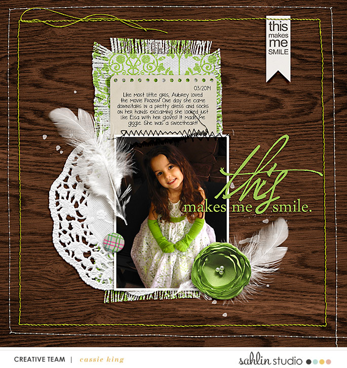 digital scrapbooking layout created by cassie king featuring May 2020 FREE Template by Sahlin Studio