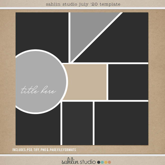 Sahlin Studio, Digital Scrapbooking DesignsFREE Digital Scrapbooking  Template / Sketch, December '20 - Sahlin Studio