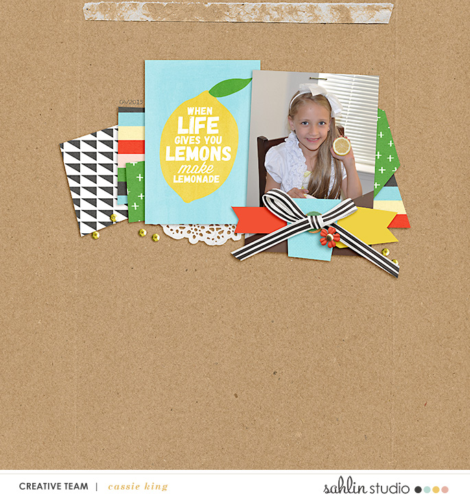 digital scrapbooking layout created by cassie king featuring Highs and Lows by Sahlin Studio