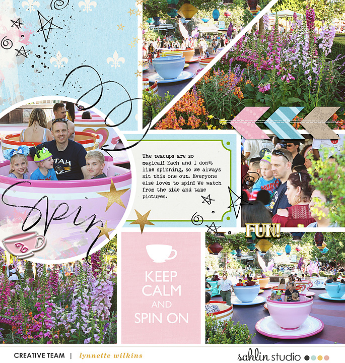 digital scrapbooking layout created by lynnette featuring July 2020 FREE Template by Sahlin Studio