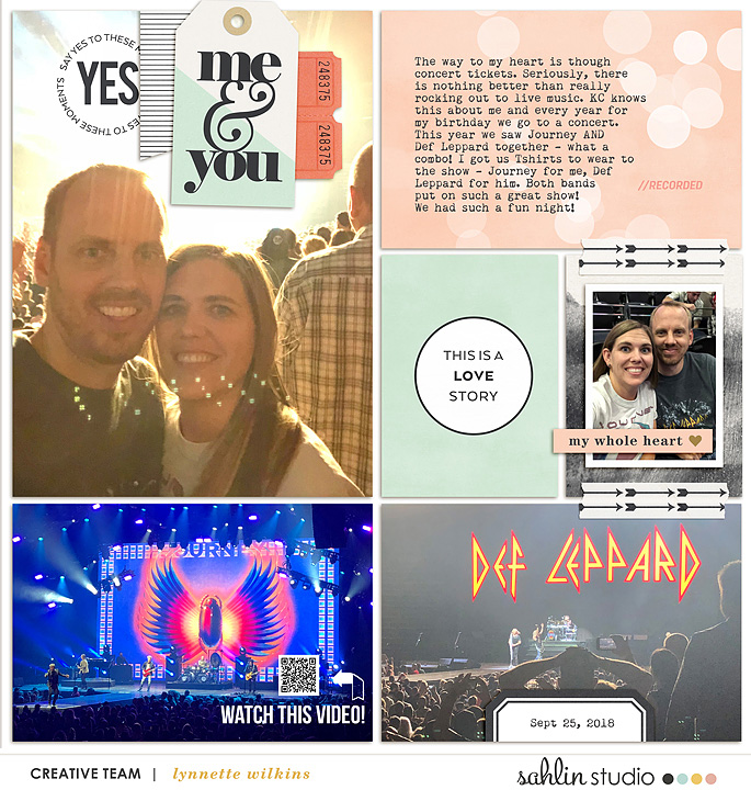 Me and You Digital Project Life layout