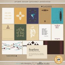 Project Mouse (Princess) Pocahontas | Journal Cards by Britt-ish Designs and Sahlin Studio - Perfect for documenting Disney Pocahontas, Fall or other magical moments in your Project Life / Project Mouse album!!