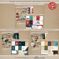 Project Mouse (Princess) Adventurous BUNDLE by Britt-ish Designs and Sahlin Studio - Perfect for documenting Disney Mulan, Merida, Pocahontas or other magical moments in your Project Life / Project Mouse album!!