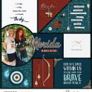 Merida Be Brave Be True - Touch the Sky digital Project Life scrapbook page layout using Project Mouse (Princess) Merida | Kit & Journal Cards by Britt-ish Designs and Sahlin Studio