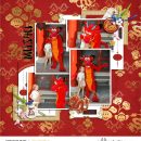 Mushu Dragon China digital scrapbook page layout using Project Mouse (Princess) Mulan | Kit & Journal Cards by Britt-ish Designs and Sahlin Studio