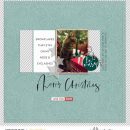 Merry Christmas Cheer digital scrapbooking layout using Favorite Things (Journal Cards) by Sahlin Studio