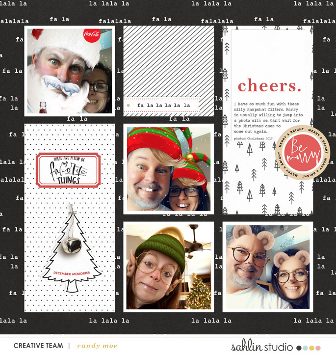 These are a few of my favorite things about Christmas using Favorite Things by Sahlin Studio