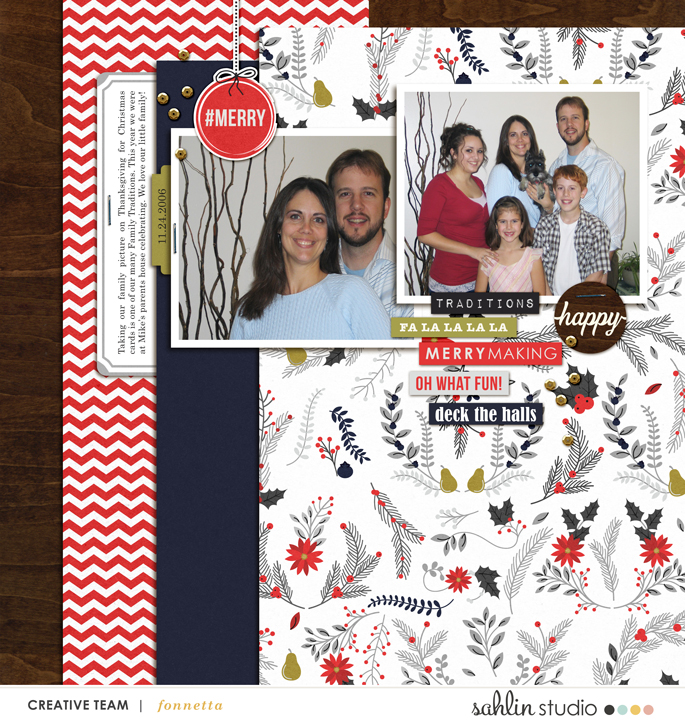 digital scrapbooking layout created by fonnetta featuring December by Sahlin Studio