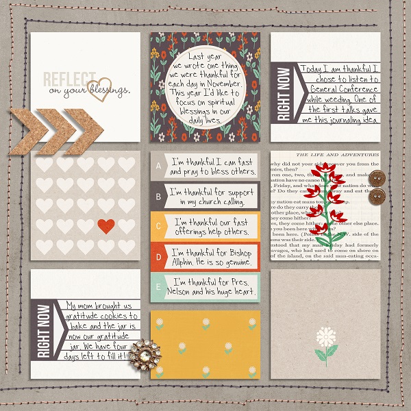 digital scrapbooking layout created by umyesh featuring November 2020 FREE Template by Sahlin Studio