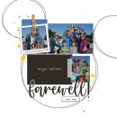 Farewell - Goodbye Disney digital scrapbooking layout using the Project Mouse (See Ya Real Soon) by Britt-ish Designs and Sahlin Studio