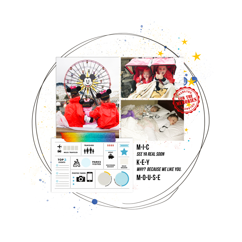 Cover Album Disney digital scrapbooking& layout using the Project Mouse (See Ya Real Soon) & Start to Finish Album Covers by Britt-ish Designs and Sahlin Studio