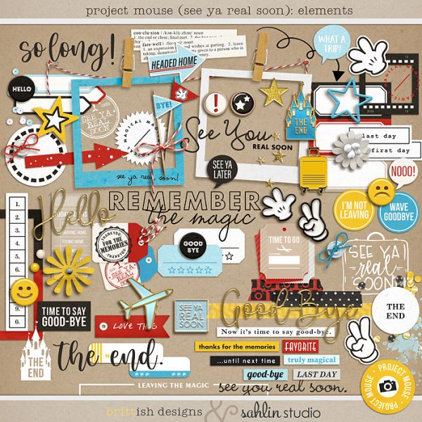 Project Mouse (See Ya Real Soon) Elements by Britt-ish Designs and Sahlin Studio