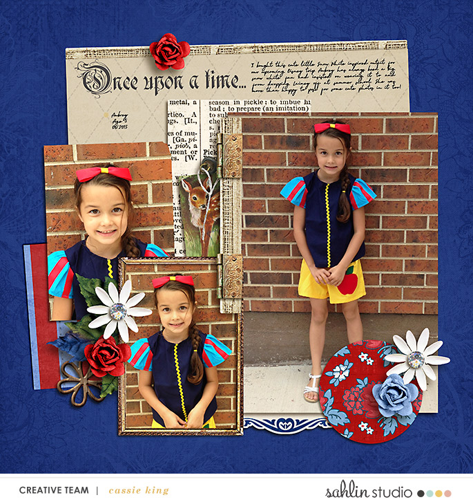 digital scrapbooking layout created by cassie king featuring templates and quickpages by Sahlin Studio