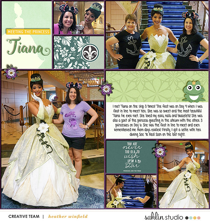 digital scrapbooking layout created by heather winfield featuring templates and quickpages by Sahlin Studio