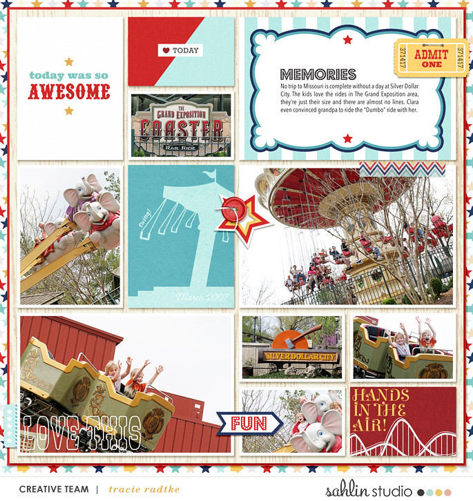 digital scrapbooking layout created by tkradtke featuring templates and quickpages by Sahlin Studio