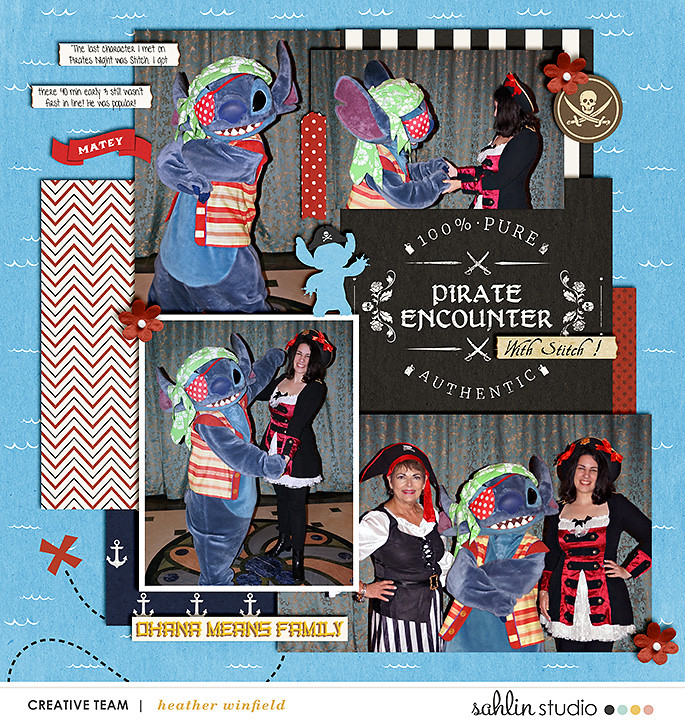 digital scrapbooking layout created by heather featuring April 2021 FREE Template by Sahlin Studio