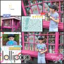 Lollipop Digital scrapbook layout using Project Mouse (Pop) Extras by Britt-ish Designs