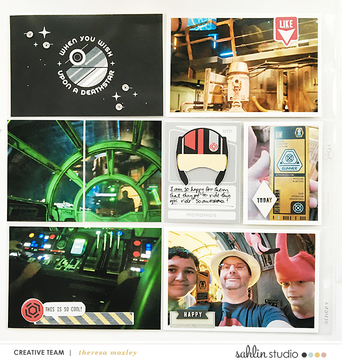 Disney Star Wars Galaxy's Edge Project Life scrapbook layout using Project Mouse (Galaxy): by Sahlin Studio