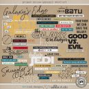 Project Mouse (Galaxy): Word Art by Britt-ish Designs and Sahlin Studio - Perfect for all of your Disney Tomorrowland and Star Wars layouts, in your scrapbookings or Project Life albums!!