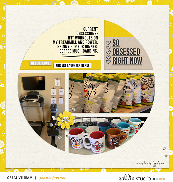 digital scrapbooking layout created by jenna featuring May 2021 FREE Template by Sahlin Studio