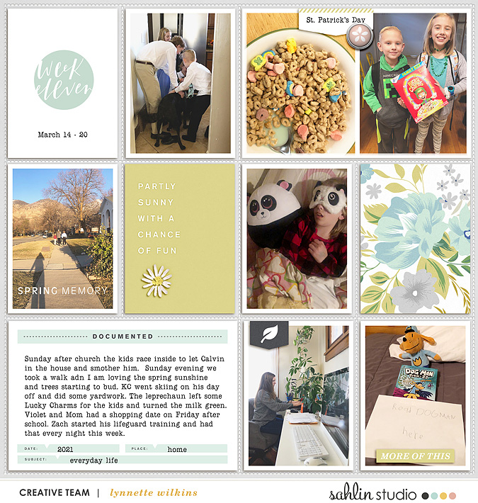 digital scrapbooking layout created by lynnette featuring Spring Stories by Sahlin Studio