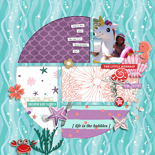 digital scrapbooking layout by cinderella - winner of the May 2021 FREE Template Challenge