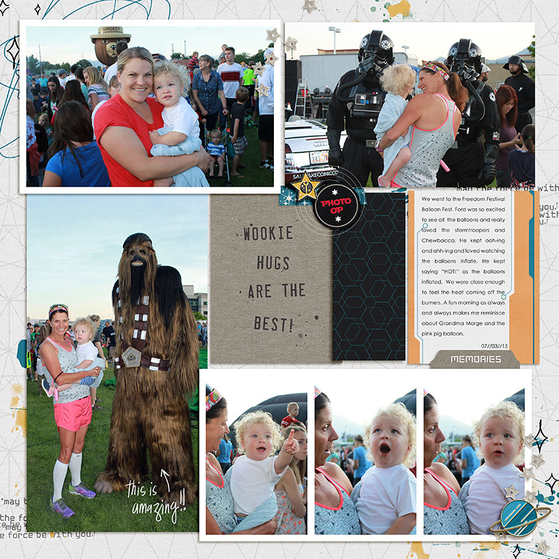 Disney Star Wars Chewie Wookie digital scrapbook layout using Project Mouse (Galaxy) by Brittish Designs and Sahlin Studio