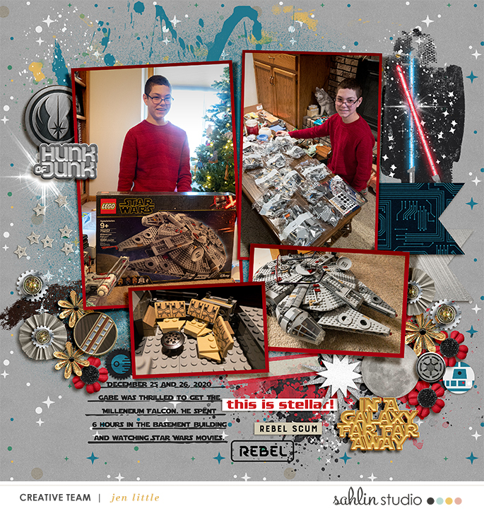Disney Star Wars digital scrapbook layout using Project Mouse (Galaxy) by Brittish Designs and Sahlin Studio