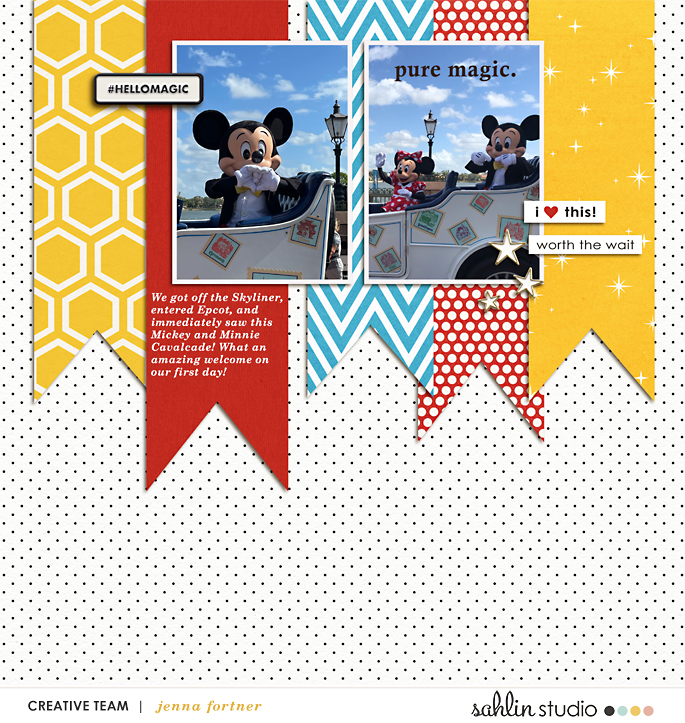 digital scrapbooking layout created by jenna featuring August '21 FREE Template by Sahlin Studio