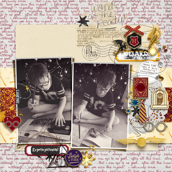 Harry Potter Wizard in Training Digital scrapbook page using Project Mouse (Wizarding) by Britt-ish Designs and Sahlin Studio