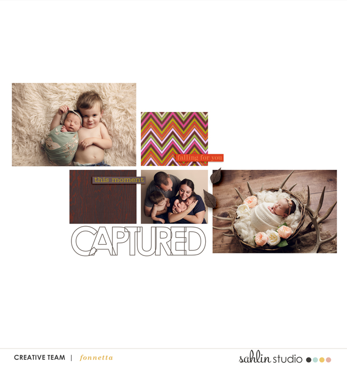 digital scrapbooking layout by fonnetta featuring September '21 FREE Template by Sahlin Studio