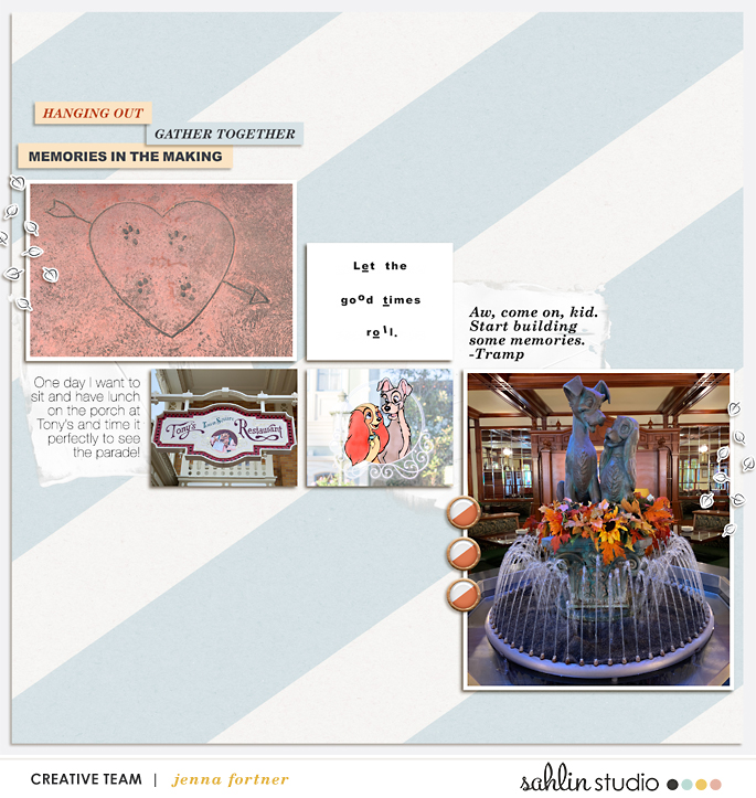 digital scrapbooking layout by jenna featuring September '21 FREE Template by Sahlin Studio