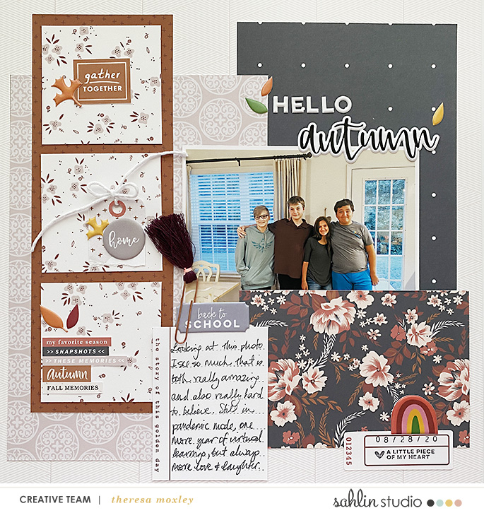 digital scrapbooking layout created by Theresa featuring October '21 Free Template by Sahlin Studio